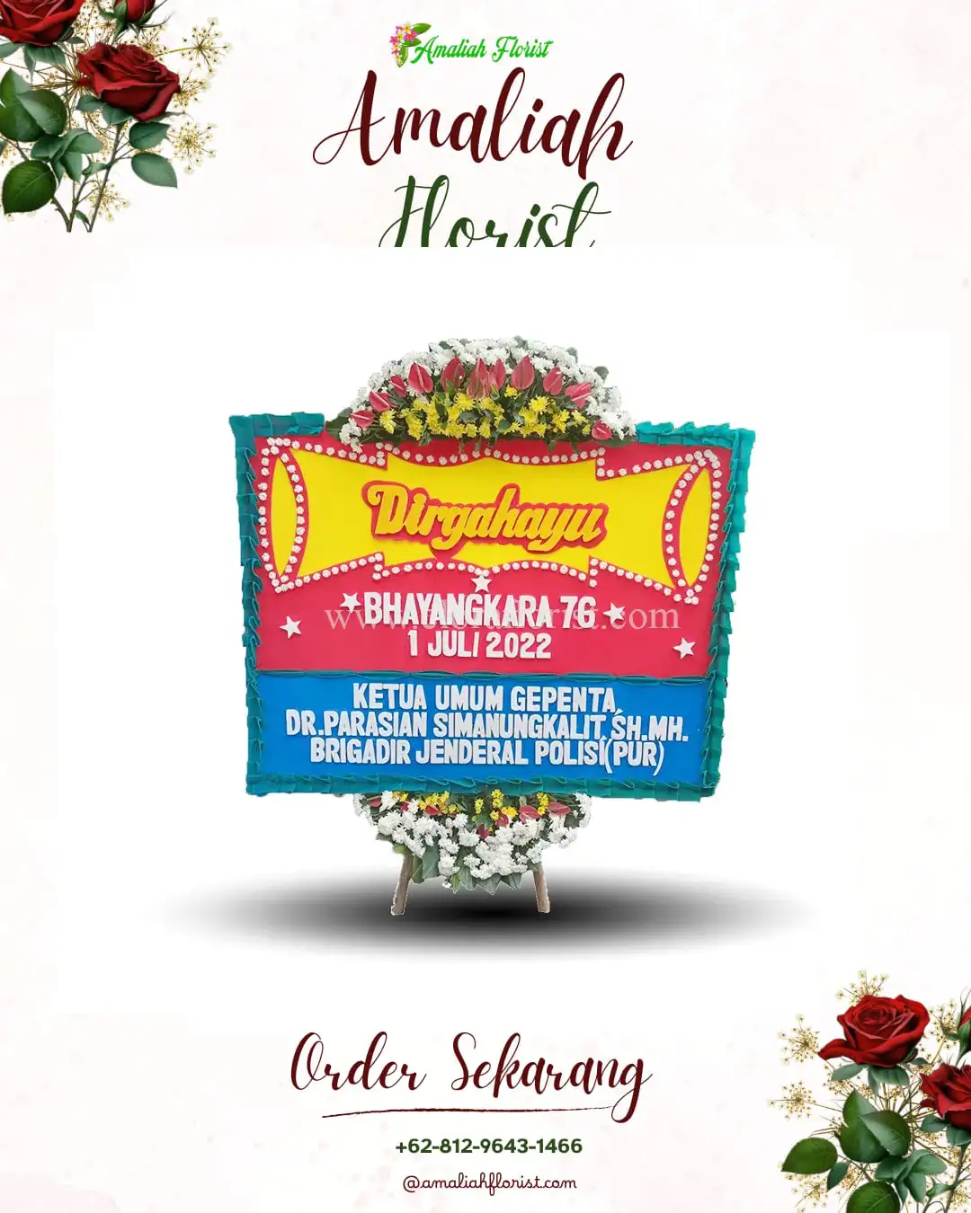 Papan Bunga HUT Ulang Tahun Dumoga Tenggara